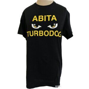 Turbodog Beer Abita Springs Louisiana Brewery T-Shirt S Gildan Black Graphic Tee